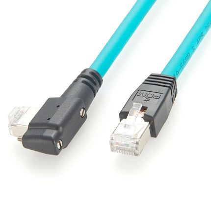 Left Angled RJ45 Machine Vision GigE Cable