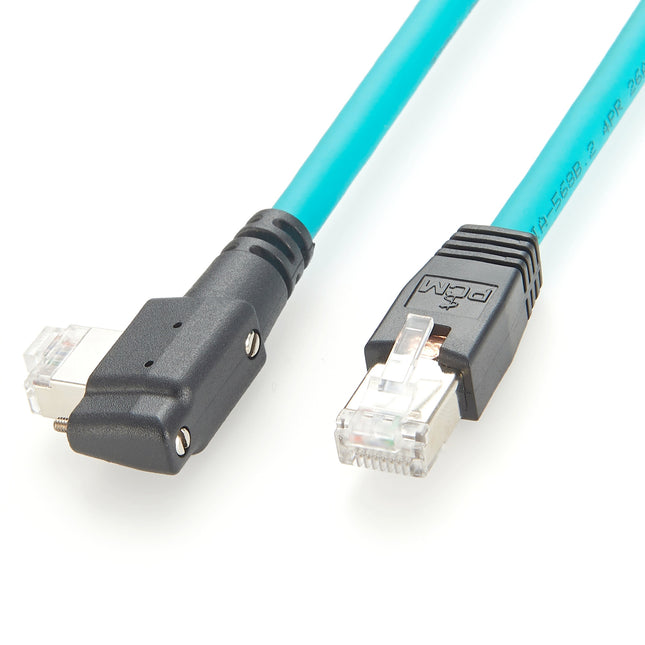 Left Angled RJ45 Machine Vision GigE Cable