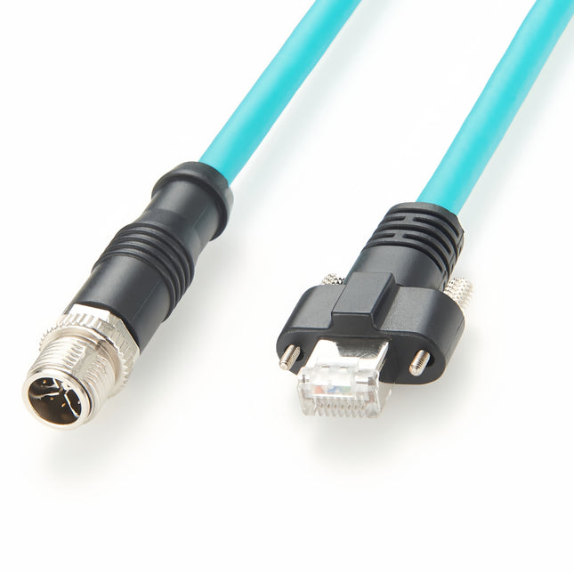 M12 X Code to RJ45 Gige Vision Cable