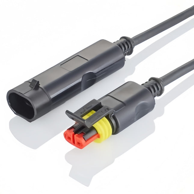 2 Pin AMP SUPERSEAL 1.5 Series Cable 282104-1 282080-1