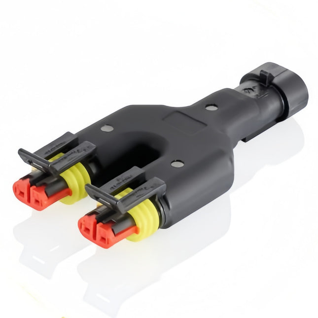 Tyco AMP Superseal 2-Way Y Splitter Connector 282104-1 to 282080-1