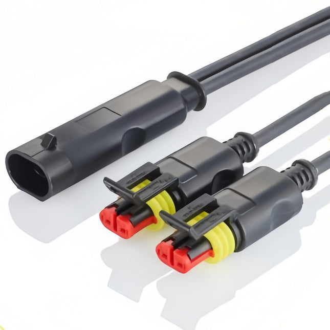 282104-1 282080-1 TYCO AMP SUPERSEAL 2 Pole Splitter with Cable