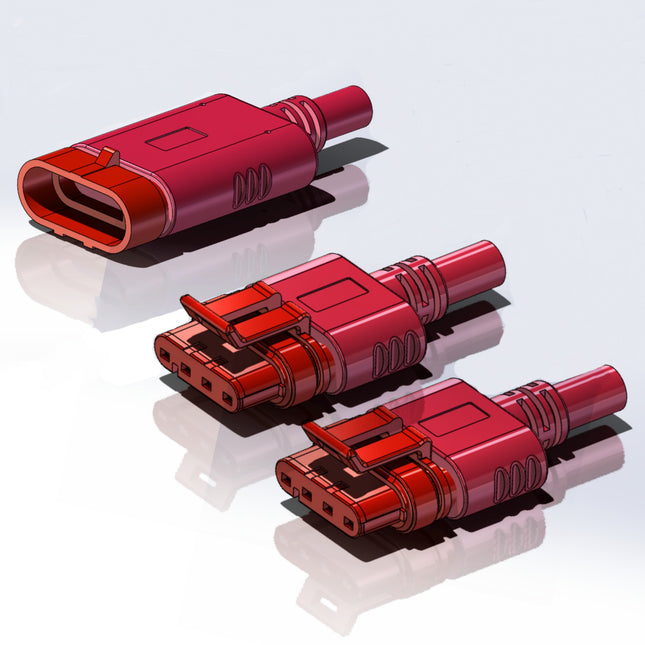 4 Way AMP Superseal Y-Splitter Cable 28210-1 to 282088-1