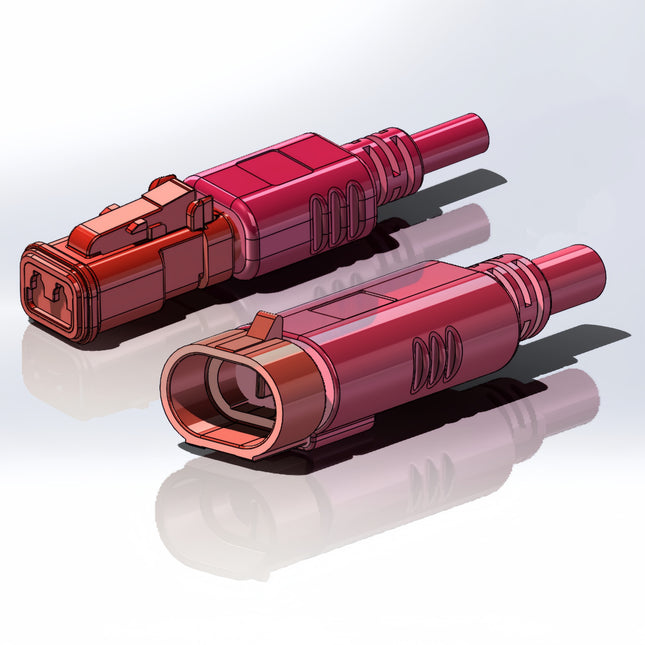 2 Pin Deutsch DT06-2S to AMP Superseal 282104-1 Adapter cable