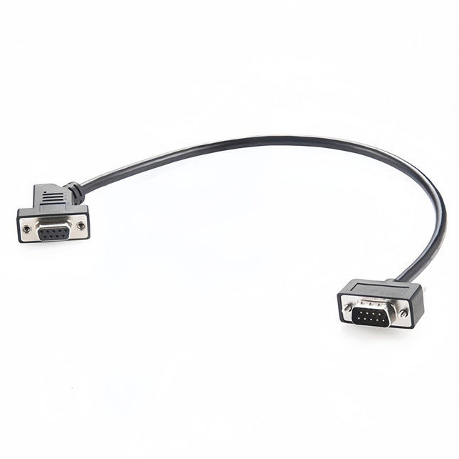 45 Degree DB9 Male to Female Extension Cable