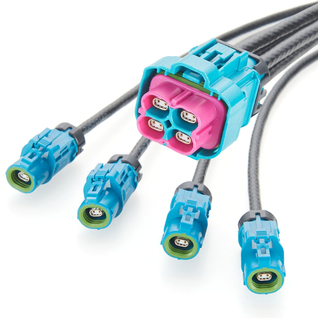 Waterproof 4 In 1 H-MTD Gigabit Ethernet Harness