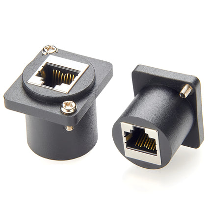 CAT6 RJ45 D-Type Panel Mount Coupler