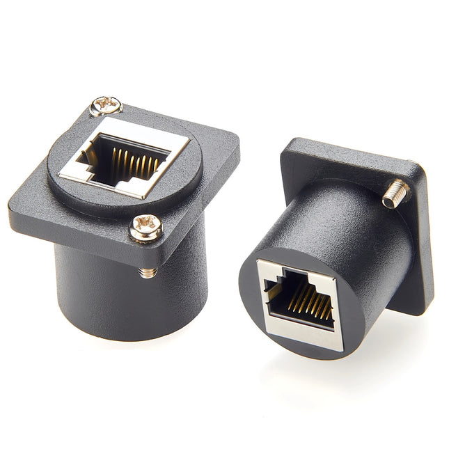 CAT6 RJ45 D-Type Panel Mount Coupler