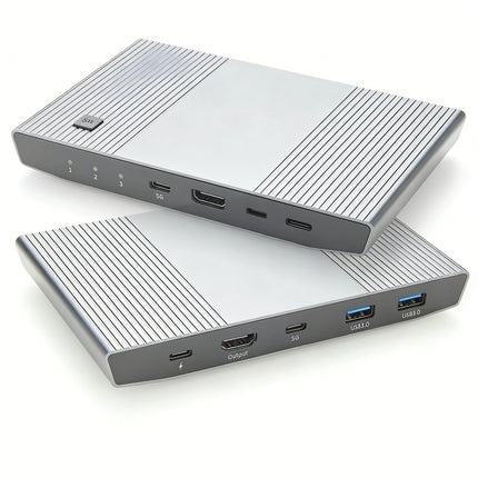 HDMI USB-C KVM Switch for 2 Computers Share 1 Monitor