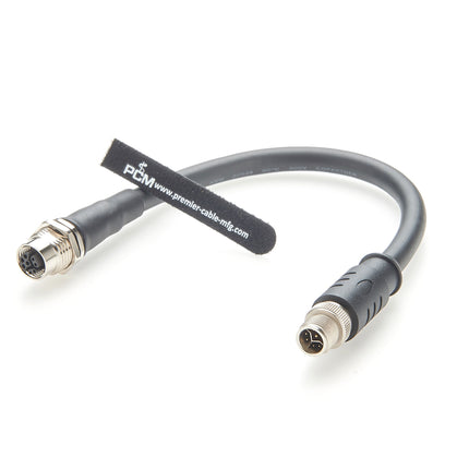 M12 Y Coded Panel Mount Cable