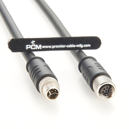 M12 Y Code Extension Cable