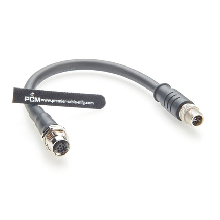M12 Y Coded Panel Mount Cable