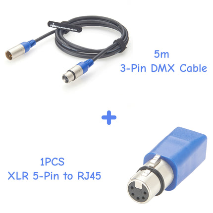 5 Pin XLR Female to RJ45 Female Adapter