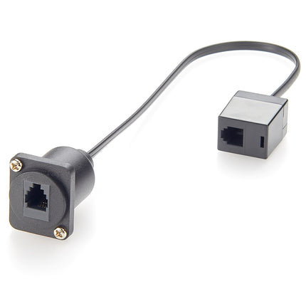 D-Type RJ11/RJ9 4P4C Panel Mount Cable