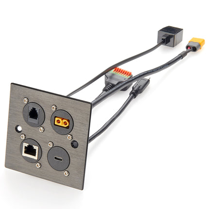 D-Type RJ11/RJ9 4P4C Panel Mount Cable