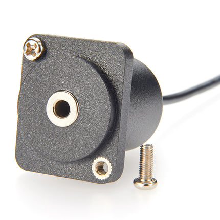 3.5mm TRS D-Type Panel Mount Stereo Audio Extension Cable