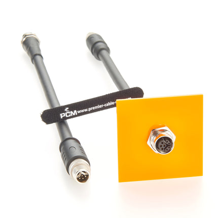 M12 Y Coded Panel Mount Cable