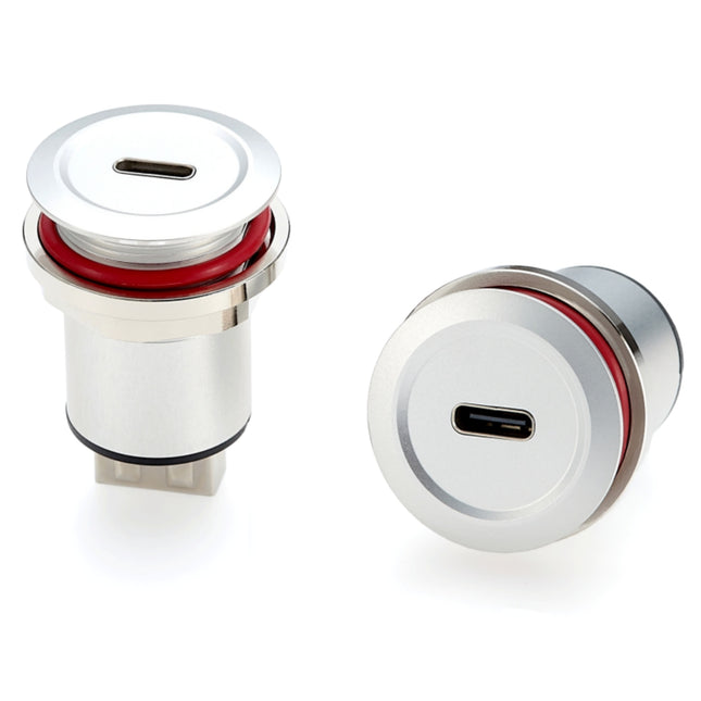 USB C to A Round Panel Mount Adapter