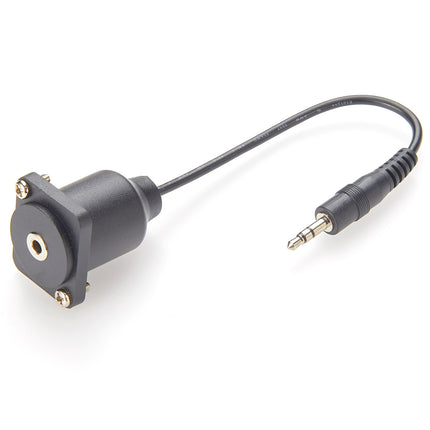3.5mm TRS D-Type Panel Mount Stereo Audio Extension Cable