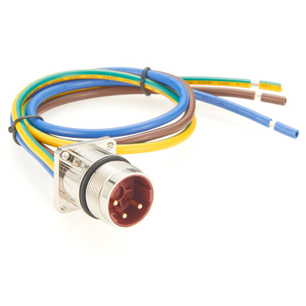 Panel Mount M23 Power Connector Cable