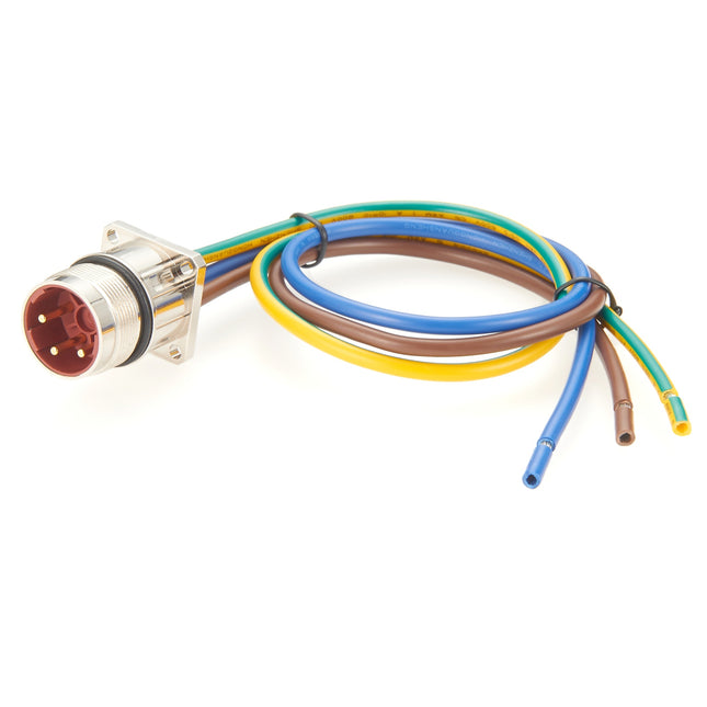 Panel Mount M23 Power Connector Cable