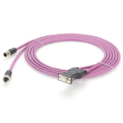 D-Sub 9 Pin to M12 A-Coded CANopen Bus Cable
