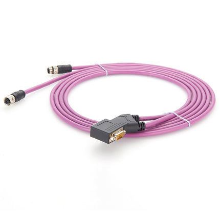 M12 to DB9 RS232 Fieldbus CANopen Cable