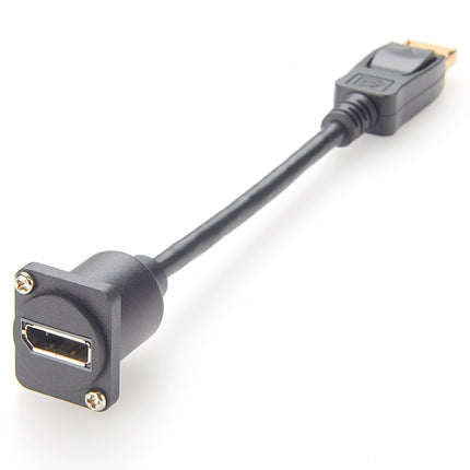 D-Type Panel Mount DisplayPort Extension Cable