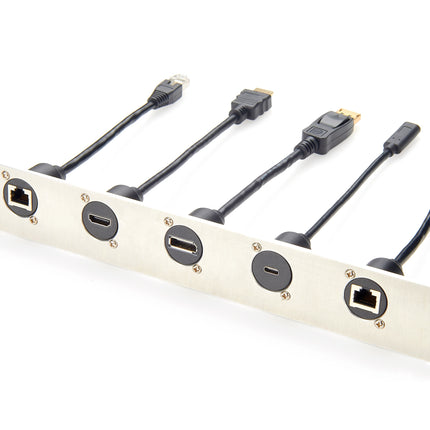 D-Type Panel Mount DisplayPort Extension Cable