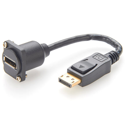 D-Type Panel Mount DisplayPort Extension Cable