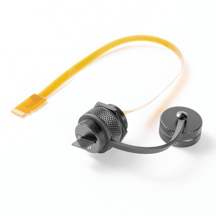 Round Panel Mount Micro SD Card Extender