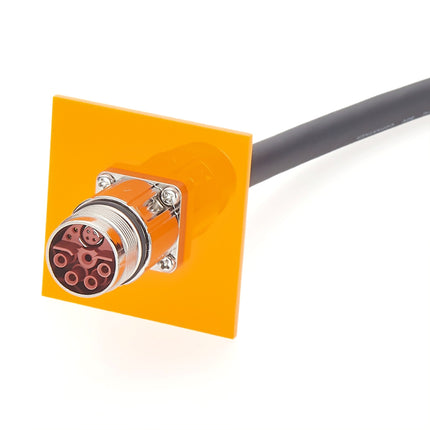 Panel Mount M23 Hybrid Connector Cable