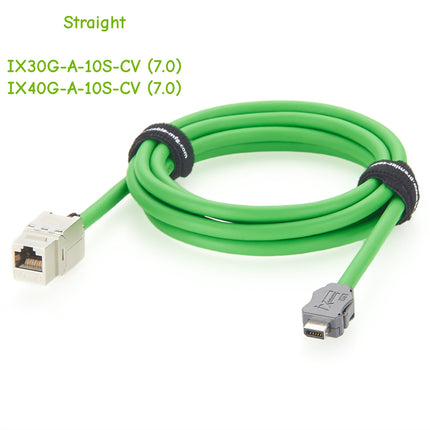 IX A-Key to RJ45 Keystone Jack Cat6A Industrial Ethernet Cable 2m