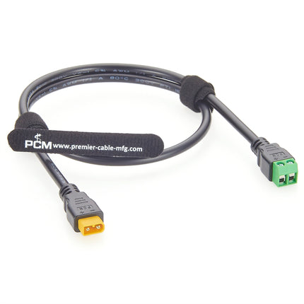 Amass XT30 Male to 2 Pin Terminal Block Cable