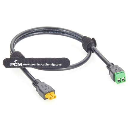 Amass XT30 Female to 2 Pin Terminal Block Cable