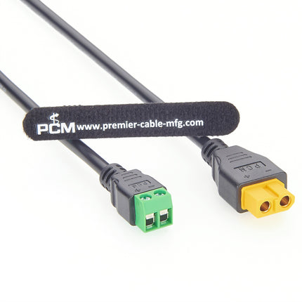 Amass XT60 Female to 2 Pin Terminal Adapter Cable
