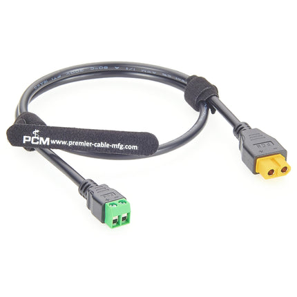 Amass XT60 Female to 2 Pin Terminal Adapter Cable