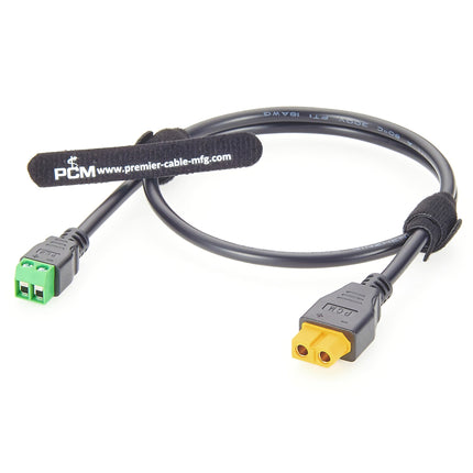 Amass XT60 Female to 2 Pin Terminal Adapter Cable