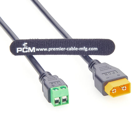 Amass XT60 Male to 2 Pin Terminal Adapter Cable