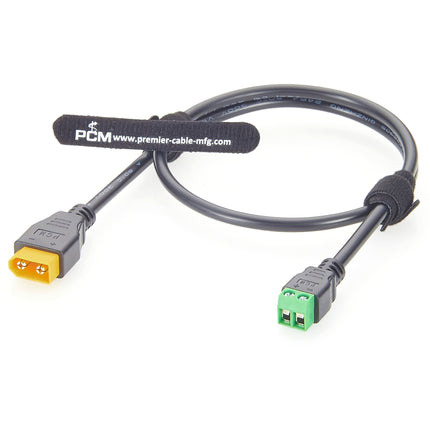 Amass XT60 Male to 2 Pin Terminal Adapter Cable
