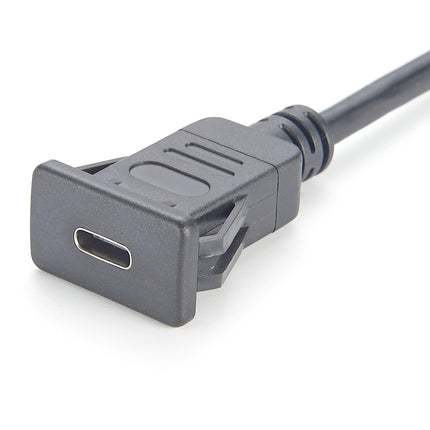 Snap-In Panel Mount USB 3.1 C Extension Cable