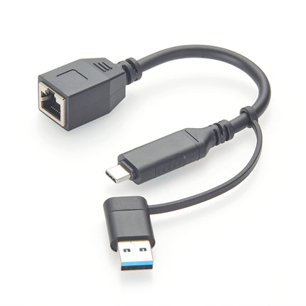 USB-A USB-C to Gigabit Ethernet Adapter