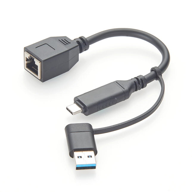 USB-A USB-C to Gigabit Ethernet Adapter