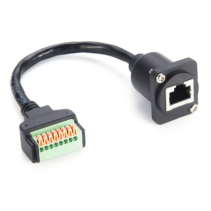 RJ45 8P8C Panel Mount Breakout Board Cable