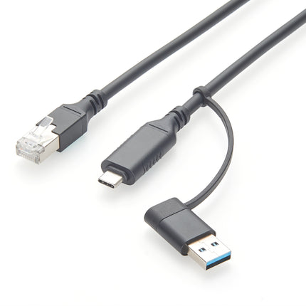 USB-A USB-C to RJ45 Ethernet Network Cable