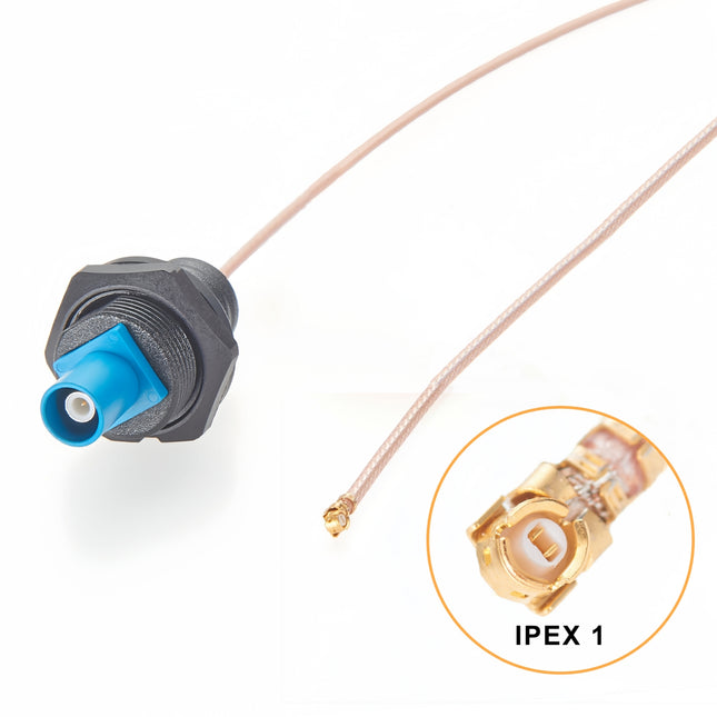 Panel Mount FAKRA to I-PEX RF Coaxial Cable