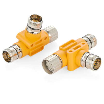 M23 Power T-Splitter 12 Poles