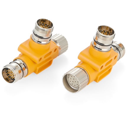 M23 Power T-Splitter 12 Poles