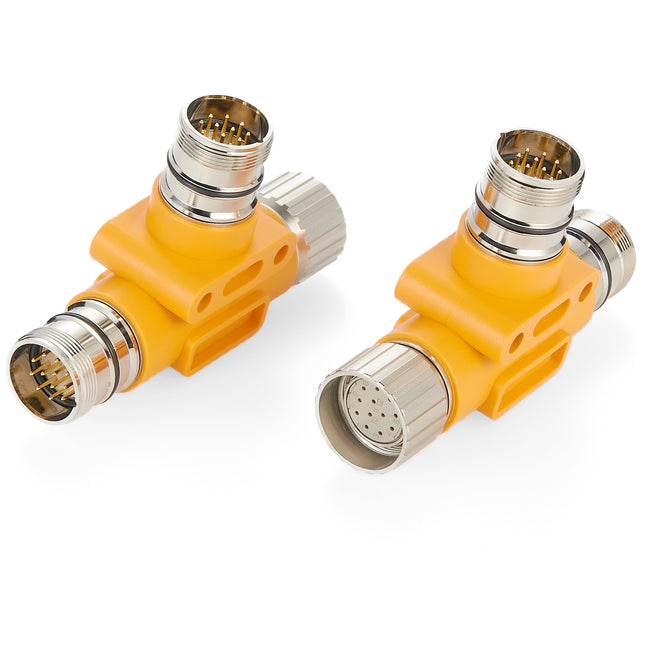 M23 Power T-Splitter 12 Poles