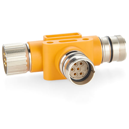 M23 T-Connector for Power Supply 6 Pin